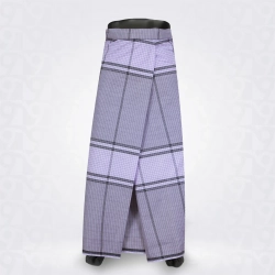 Black and White Grey Checked Cotton Lungi